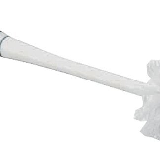 Simple Spaces YB88063L Toilet Bowl Brush, 1 in L Trim, PP/PVC Bristle, Blue/White Bristle, 3 in W Brush, 15 in OAL