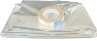 Climaloc CI12782 Insulating Shrink Film, 80 in W, 0.6 mil Thick, 86 in L, Clear