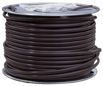 Southwire 55765875 Thermostat Wire, Brown Sheath, 18 AWG Wire, 2-Conductor, 75 m L, Copper Conductor, 300 V