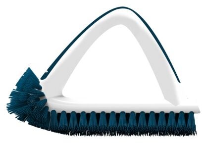 Unger 979870 Grout and Corner Scrubber, Blue Bristle