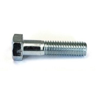 Reliable HC2Z38114B Hex Bolt, 3/8-16 Thread, 1-1/4 in OAL, 2 Grade, Steel, Zinc, Coarse, Partial Thread