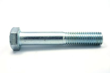 Reliable HC2Z38412L Hex Bolt, 3/8-16 Thread, 4-1/2 in OAL, 2 Grade, Steel, Zinc, Coarse, Partial Thread