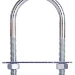 ProSource LR345 U-Bolt, 5/16 in Thread, 2 in L Thread, Steel, Zinc Sells in Quantity of 10