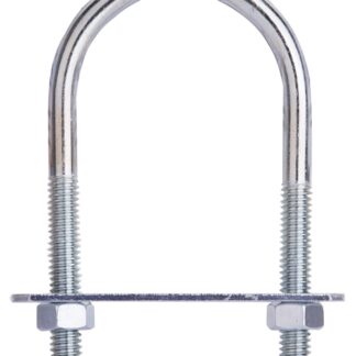 ProSource LR345 U-Bolt, 5/16 in Thread, 2 in L Thread, Steel, Zinc Sells in Quantity of 10