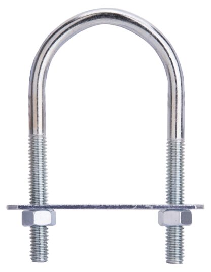 ProSource LR345 U-Bolt, 5/16 in Thread, 2 in L Thread, Steel, Zinc Sells in Quantity of 10