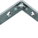 ProSource CB-Z02-013L Corner Brace, 2 in L, 2 in W, 5/8 in H, Steel, Zinc-Plated, 1.8 mm Thick Material Sells in Quantity of 25