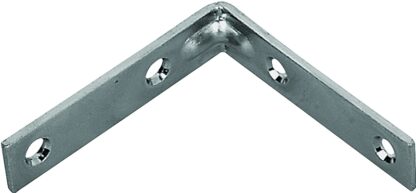 ProSource CB-Z02-013L Corner Brace, 2 in L, 2 in W, 5/8 in H, Steel, Zinc-Plated, 1.8 mm Thick Material Sells in Quantity of 25