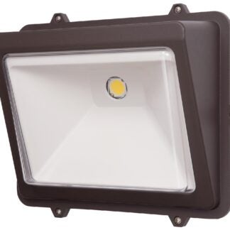 Halo WP5550LBZ Flood Light, 120 V, 50 W, LED Lamp, 180 deg Beam, 5500 Lumens, 5000 K Color Temp, Aluminum Fixture