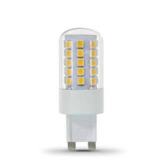 Feit Electric BPG940/850/LED LED Bulb, Specialty, Wedge Lamp, 40 W Equivalent, G9 Lamp Base, Dimmable, Clear Sells in Quantity of 6