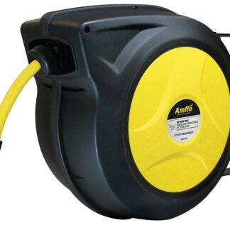 Amflo 588HR-RET Air Hose Reel, Automatic, Enclosed, Hybrid Polymer/Plastic, Yellow