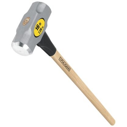 Vulcan 34507 Hammer, 16 lb Head, Sledge, Forged Milled Head, Steel Head