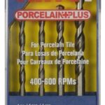 ARTU Porcelain Plus 01405 Drill Bit Set, 4-Piece, Chrome Vanadium Steel/Cobalt/Tungsten Carbide