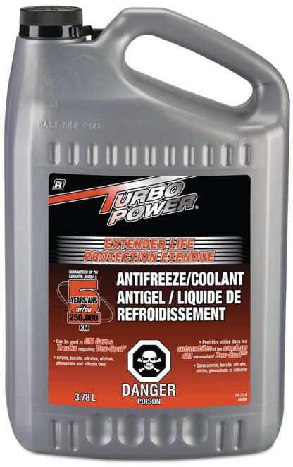 Recochem 16-374 Anti-Freeze Coolant, 3.78 L, Orange Sells in Quantity of 4