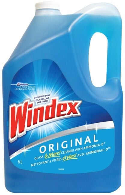 Windex 62672 Glass Cleaner, 5 L, Liquid, Blue Sells in Quantity of 4