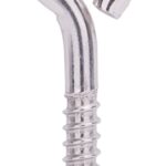 ProSource LR262 Lag Eye Bolt, 9 mm Thread, Screw Thread, 2 in L Thread, 1-3/8 in Dia Eye, 374 lb Working Load Sells in Quantity of 10