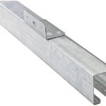 National Hardware N153-502 Face Mount Box Rail, Steel, Galvanized, 12 ft L