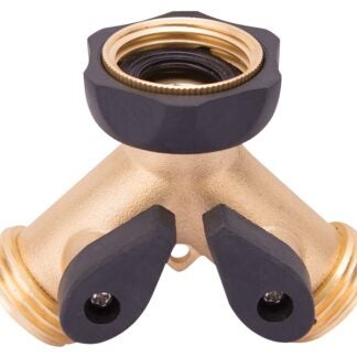 Landscapers Select GB9105A3L Y-Connector, Female and Male, Brass, Brass, For: Garden Hose and Faucet