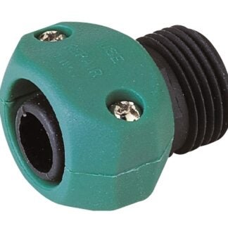 Landscapers Select GC5313L Hose Coupling, 5/8 to 3/4 in, Male, Plastic, Black/Green