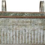 Behrens M19HP1 Garden Planter, 8-3/4 in H, 9.9 in W, 16 in D, Steel, Aged