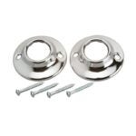 Moen M-Line Series M1680 Shower Rod Flange, Chrome, For: 1 in OD Shower Rods