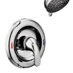 Moen Adler L82839 Tub and Shower Faucet, 1.75 gpm Showerhead, 1 Spray Settings, Diverter Tub Spout, 1-Handle