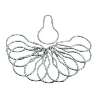 Moen M-Line Series M1980 Shower Curtain Ring, 1-3/8 in Opening, Steel, Chrome Sells in Quantity of 6