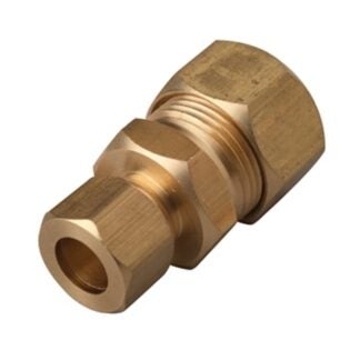 Moen M-Line Series M0582 Reducing Pipe Union, 3/8 x 5/8 in, Brass