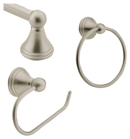 Moen Preston Series DN8433BN Bath Hardware Set, Metal, Brushed Nickel