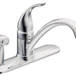 Moen Torrance Series CA87484 Kitchen Faucet, 1.5 gpm, 1-Faucet Handle, 3-Faucet Hole, Metal, Chrome Plated