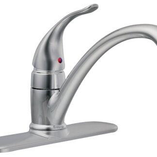 Moen Torrance Series 87485 Kitchen Faucet, 1.5 gpm, 4-Faucet Hole, Metal, Chrome Plated, Deck Mounting, Lever Handle