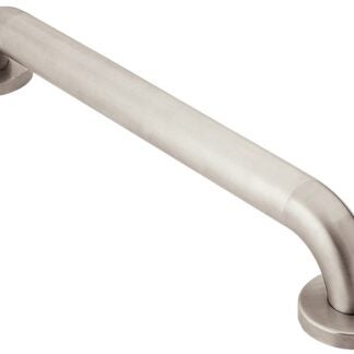 Moen LR8924P S.S Grab Bar, 24 in L Bar, 500 lb, Stainless Steel, Textured