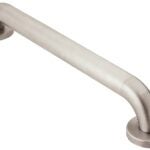 Moen LR8918P S-STEEL Grab Bar, 18 in L Bar, 500 lb, Stainless Steel, Peened, Screw Mounting