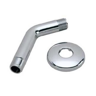 Moen M-Line Series M1711 Shower Arm and Flange, Plastic, Chrome Sells in Quantity of 6