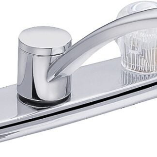 Moen Adler Series CA87685 Kitchen Faucet, 1.5 gpm, 3-Faucet Hole, Metal, Chrome Plated, 8 in Faucet Centers