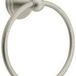 Moen Preston Series DN8486BN Towel Ring, 6-1/4 in Dia Ring, 22 lb, Brass/Zinc, Brushed Nickel, Screw Mounting