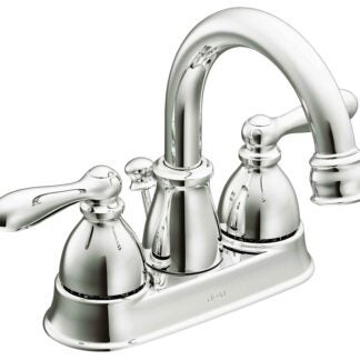 Moen Caldwell Series WS84667 Bathroom Faucet, High Arc Spout, Chrome Plated, 5/16 to 1-3/16 in Plate Size, 5.63 in