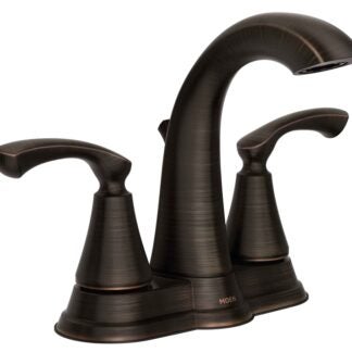 Moen Tiffin Series WS84876BRB Bathroom Faucet, 1.2 gpm, 2-Faucet Handle, Metal, Mediterranean Bronze, Lever Handle