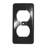 Leviton 37161-710 Wallplate, 6 in L, 4 in W, 1 -Gang, Black