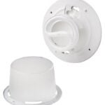 Leviton 09850 Lamp Holder, 120 V, 10 W, Thermoplastic Housing Material, White