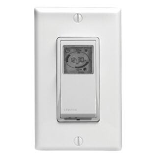 Leviton VPT24-742 Timer, 15 A, 24 Cycles, 24 hr Time Setting, White