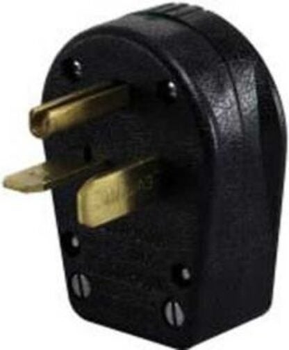 Leviton 00930-000 Electrical Plug, 2 -Pole, 30, 50 A, 125 VAC, NEMA: NEMA WD-6, Black