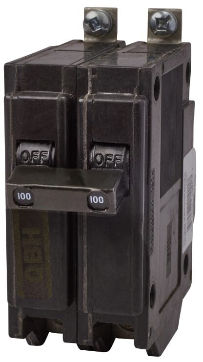 Eaton QBH2100 Replacement Classic Circuit Breaker, Type QBH, 100 A, 2-Pole, 120/240 VAC