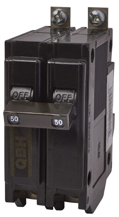 Eaton QBH250 Replacement Classic Circuit Breaker, Type QBH, 50 A, 2-Pole, 120/240 VAC