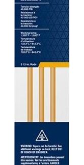 BernzOmatic PC3 Brazing and Welding Rods, 1/8 in Dia, 12 in L, Copper Phosphorous