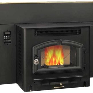 US Stove 6041I Corn and Pellet Fireplace Insert Stove, 27-3/4 in W, 31 in D, 23-3/4 in H, 2200 sq-ft Heating, Steel