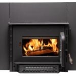 Ashley Hearth AW1820E Wood Stove Insert, Plate Steel, Metallic Black