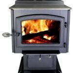 Ashley Hearth AW3200E-P Freestanding Large Pedestal Wood Stove, 24 in W, 39 in D, 32-1/2 in H, 152,000 Btu Heating