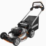 Worx WG753 Cordless Lawn Mower, 5 Ah, 40 V, Lithium-Ion, 20 in W Cutting, 1 -Blade