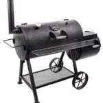 Oklahoma Joe's 15202037 Offset Smoker, Steel Cooking Surface, Charcoal, Pellet, Wood, Steel, Black