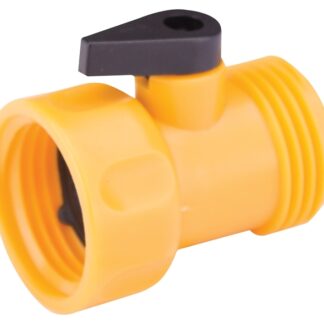 Landscapers Select GC5143L Hose Shut-Off Valve, 3/4 in, Female, 1 -Port/Way, Plastic Body, Yellow